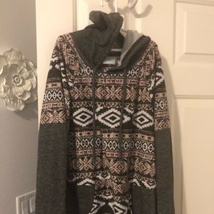 Aztec style hoodie